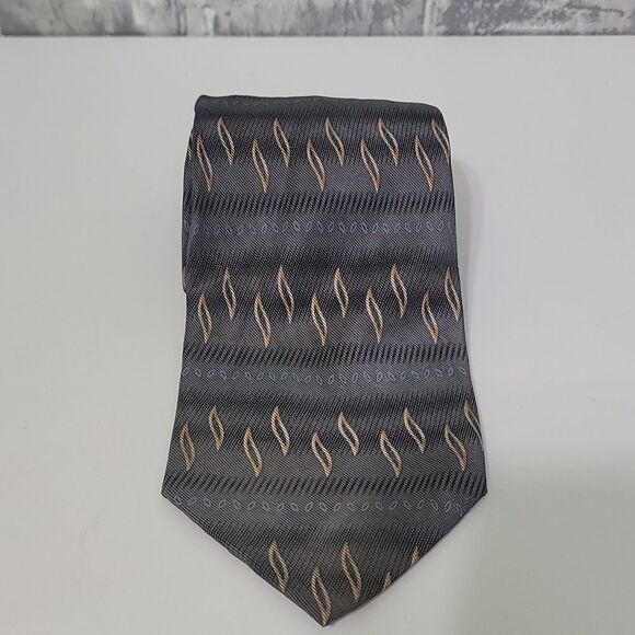 Dockers Khakis 100% Silk Tie Gray - Picture 1 of 8